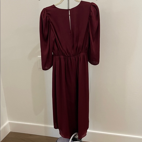 Express Burgundy High Low Dress - Picture 3 of 3